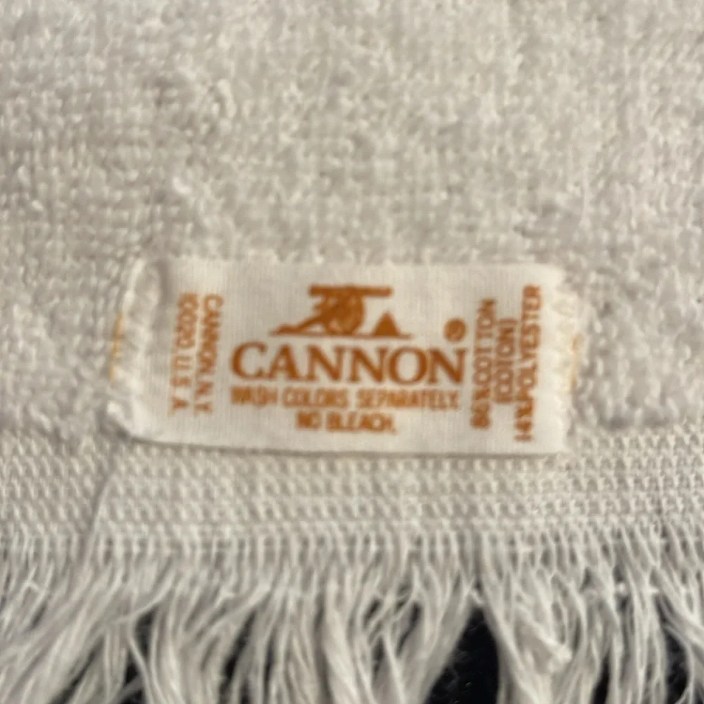 Vintage Cannon Christmas caroling hand towel